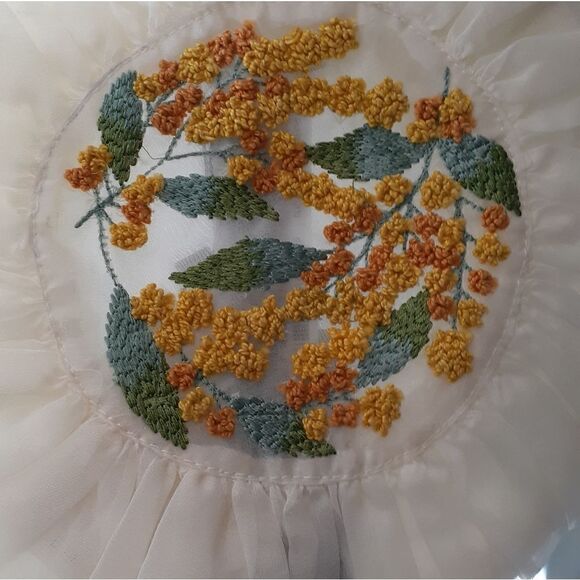 NWT Zara Embroidered Tulle Handbag - Picture 6 of 14